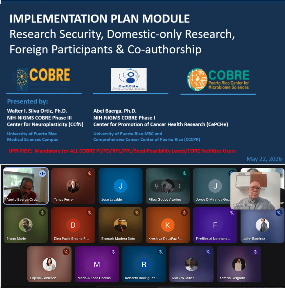 May 22 web COBRE compliance